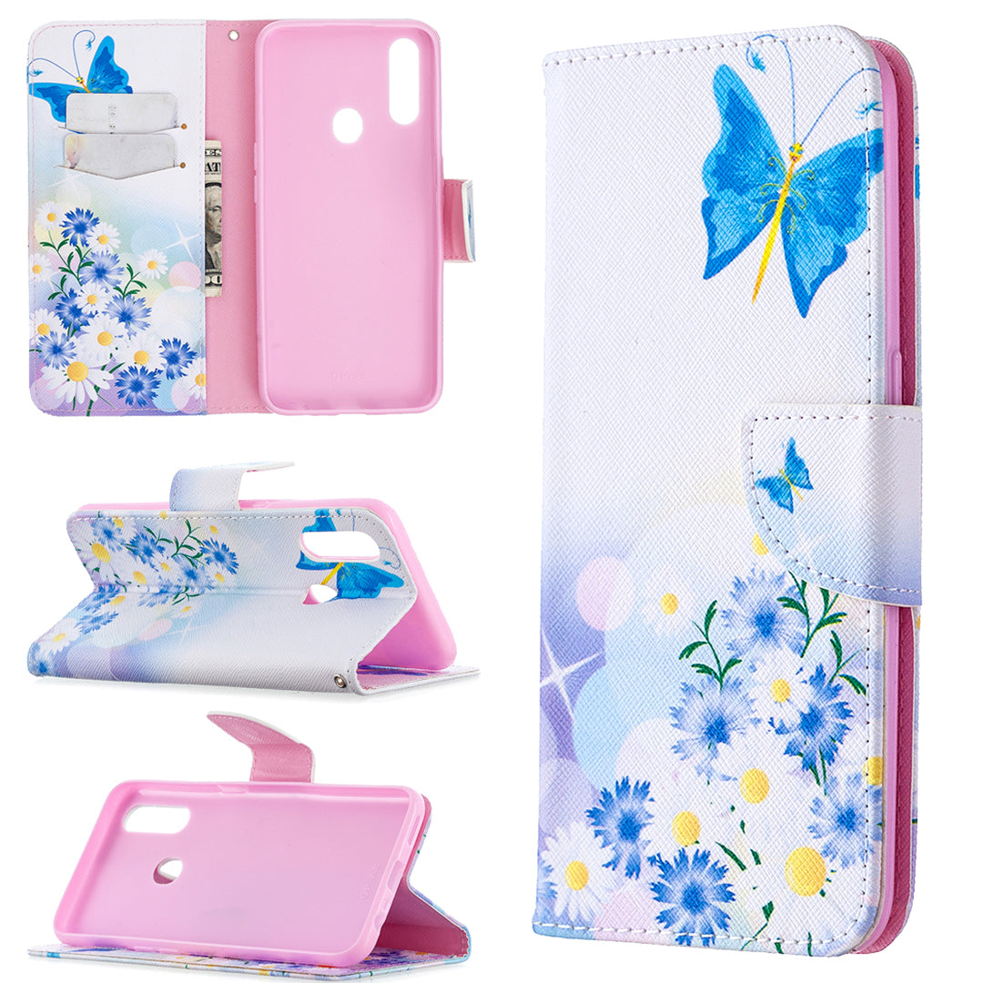 Pattern Printing Leather Wallet Shell Case for OPPO A31 (2020)/A81