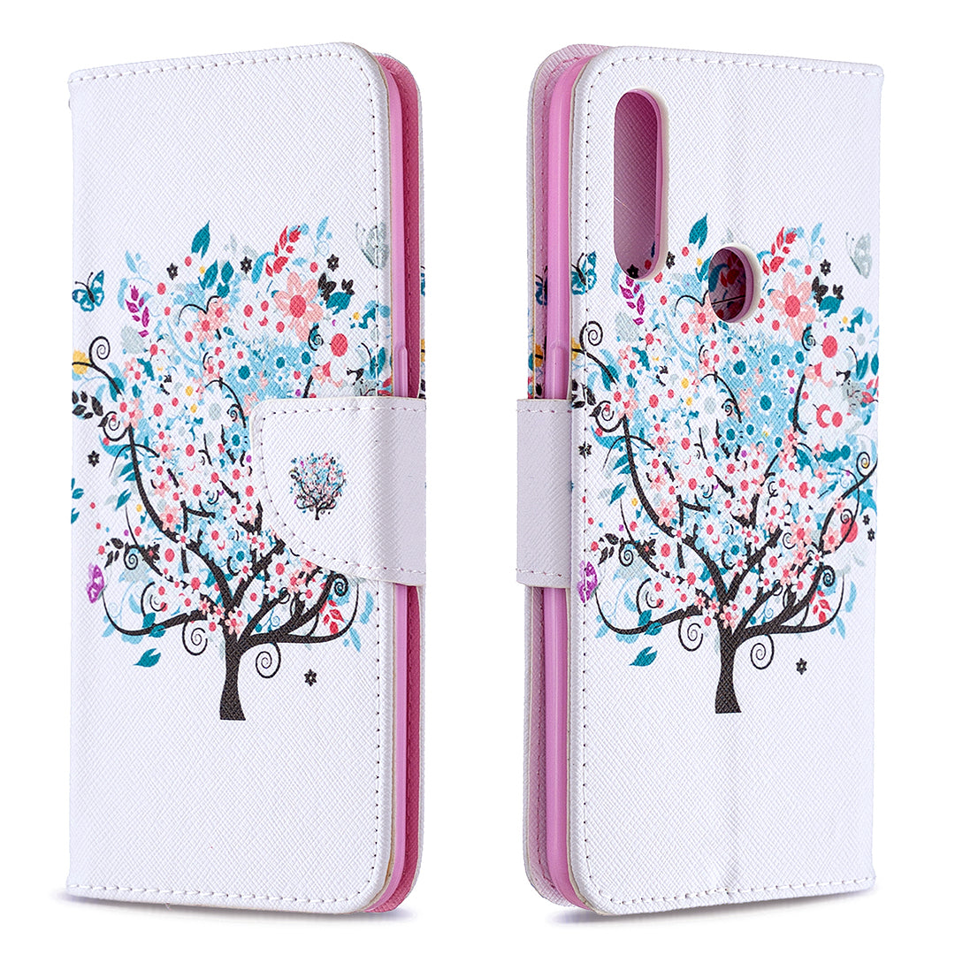 Pattern Printing Leather Wallet Shell Case for OPPO A31 (2020)/A81