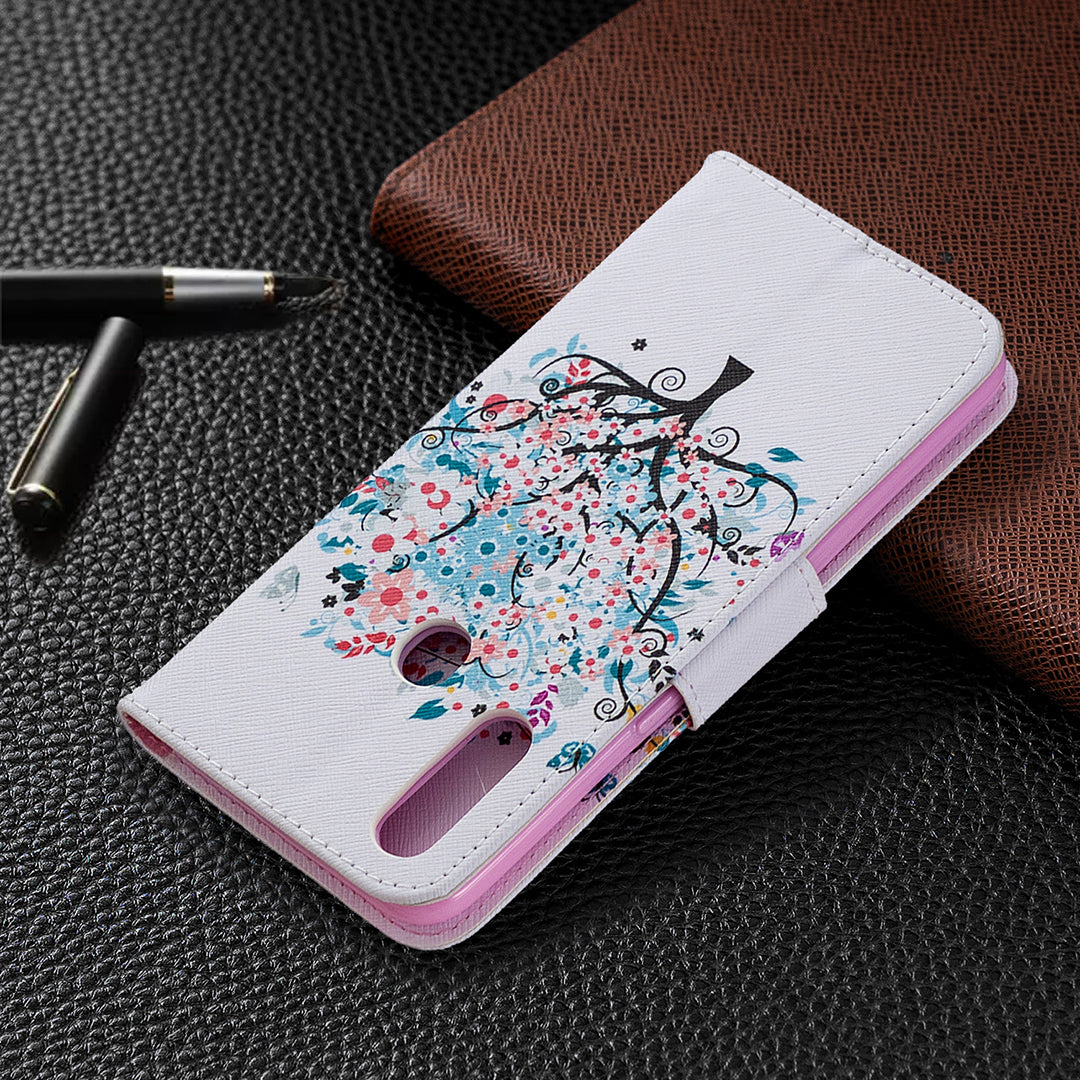 Pattern Printing Leather Wallet Shell Case for OPPO A31 (2020)/A81