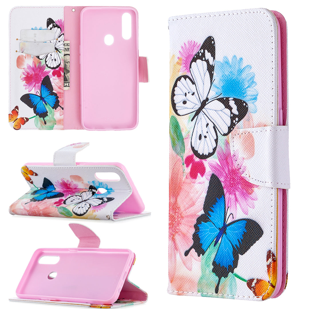 Pattern Printing Leather Wallet Shell Case for OPPO A31 (2020)/A81