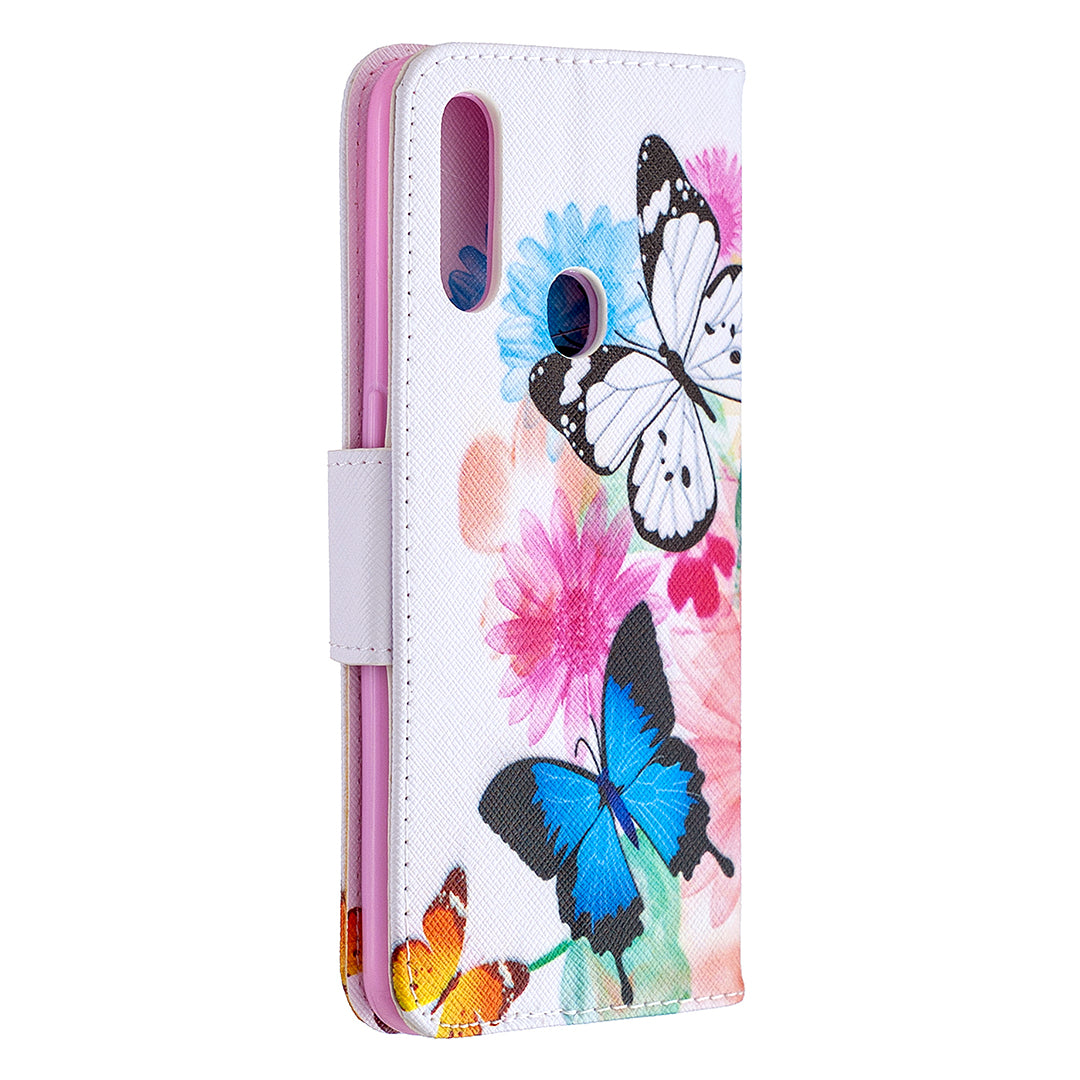 Pattern Printing Leather Wallet Shell Case for OPPO A31 (2020)/A81