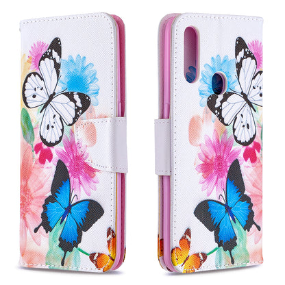 Pattern Printing Leather Wallet Shell Case for OPPO A31 (2020)/A81