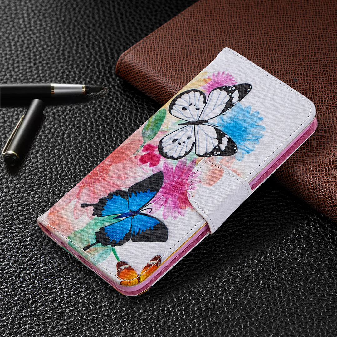 Pattern Printing Leather Wallet Shell Case for OPPO A31 (2020)/A81