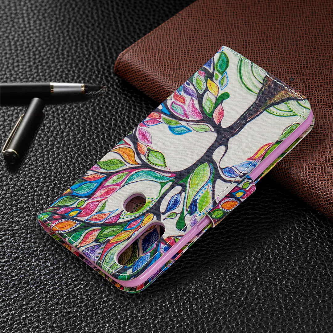 Pattern Printing Leather Wallet Shell Case for OPPO A31 (2020)/A81