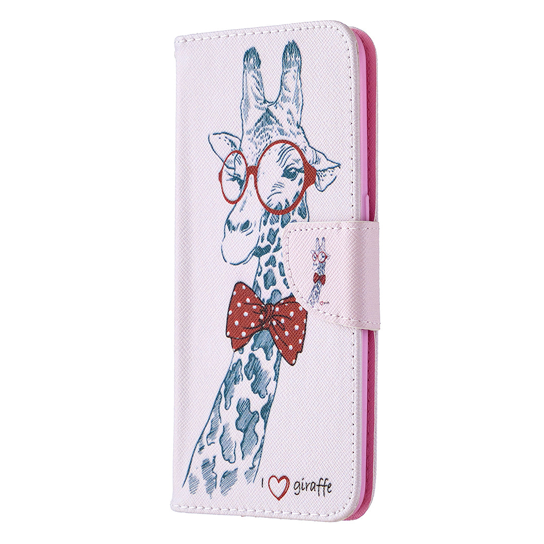 Pattern Printing Leather Wallet Shell Case for OPPO A31 (2020)/A81