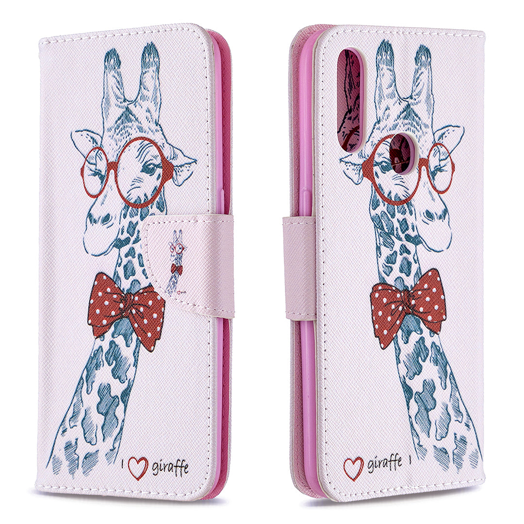 Pattern Printing Leather Wallet Shell Case for OPPO A31 (2020)/A81