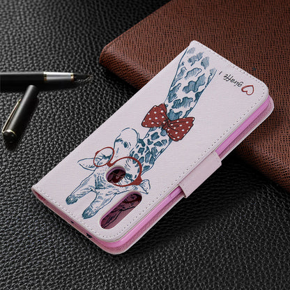 Pattern Printing Leather Wallet Shell Case for OPPO A31 (2020)/A81