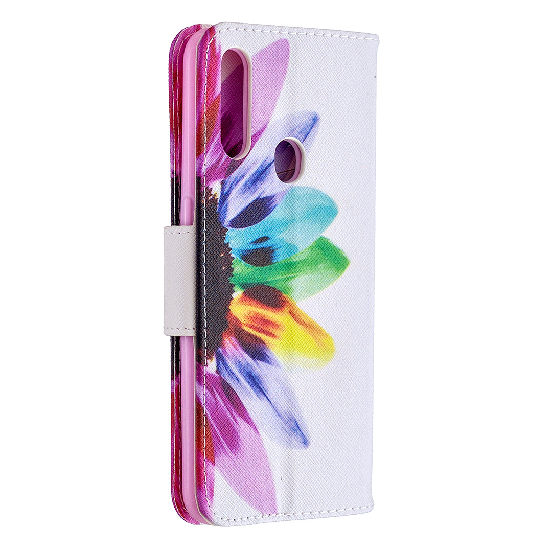 Pattern Printing Leather Wallet Shell Case for OPPO A31 (2020)/A81