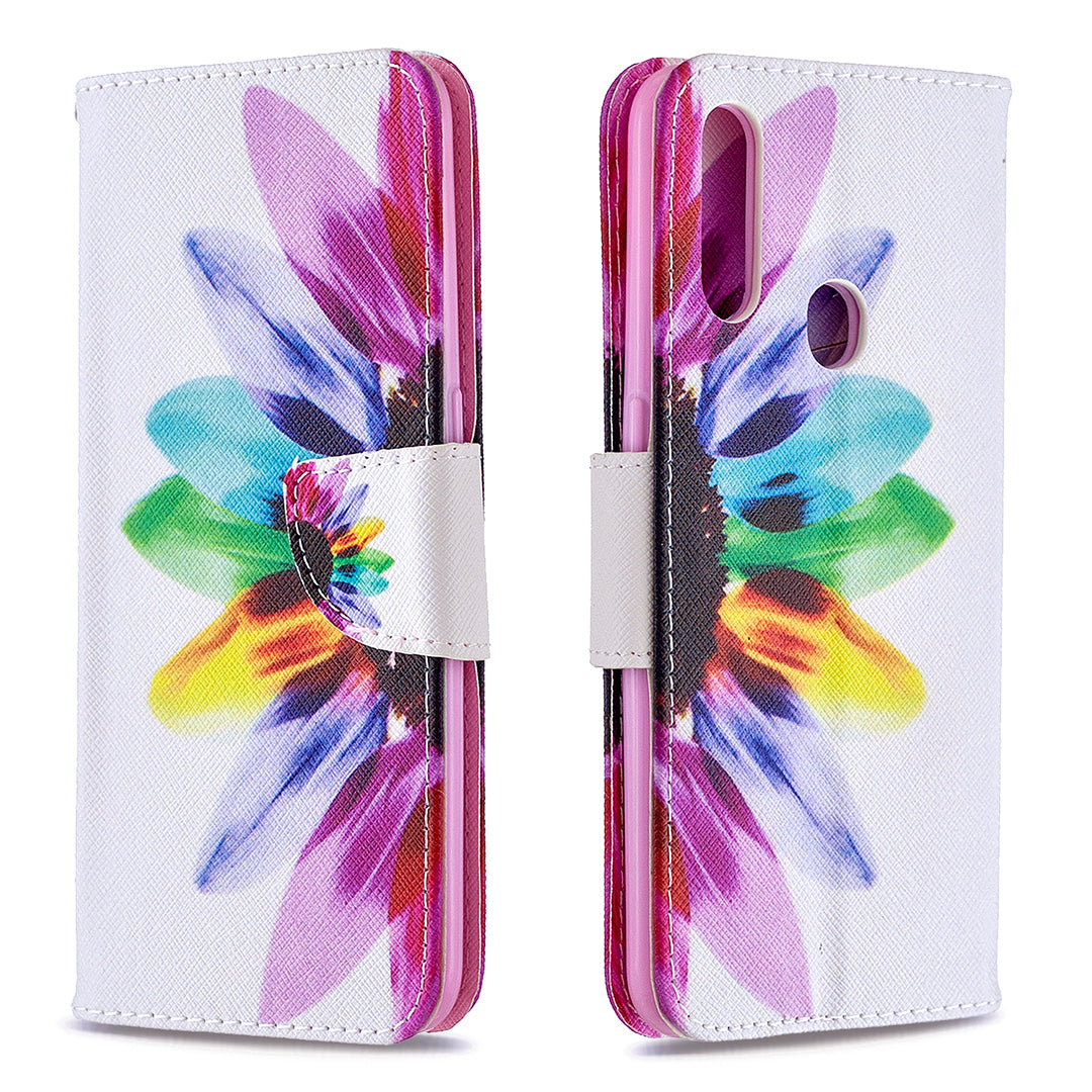 Pattern Printing Leather Wallet Shell Case for OPPO A31 (2020)/A81