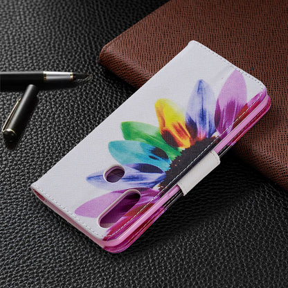 Pattern Printing Leather Wallet Shell Case for OPPO A31 (2020)/A81