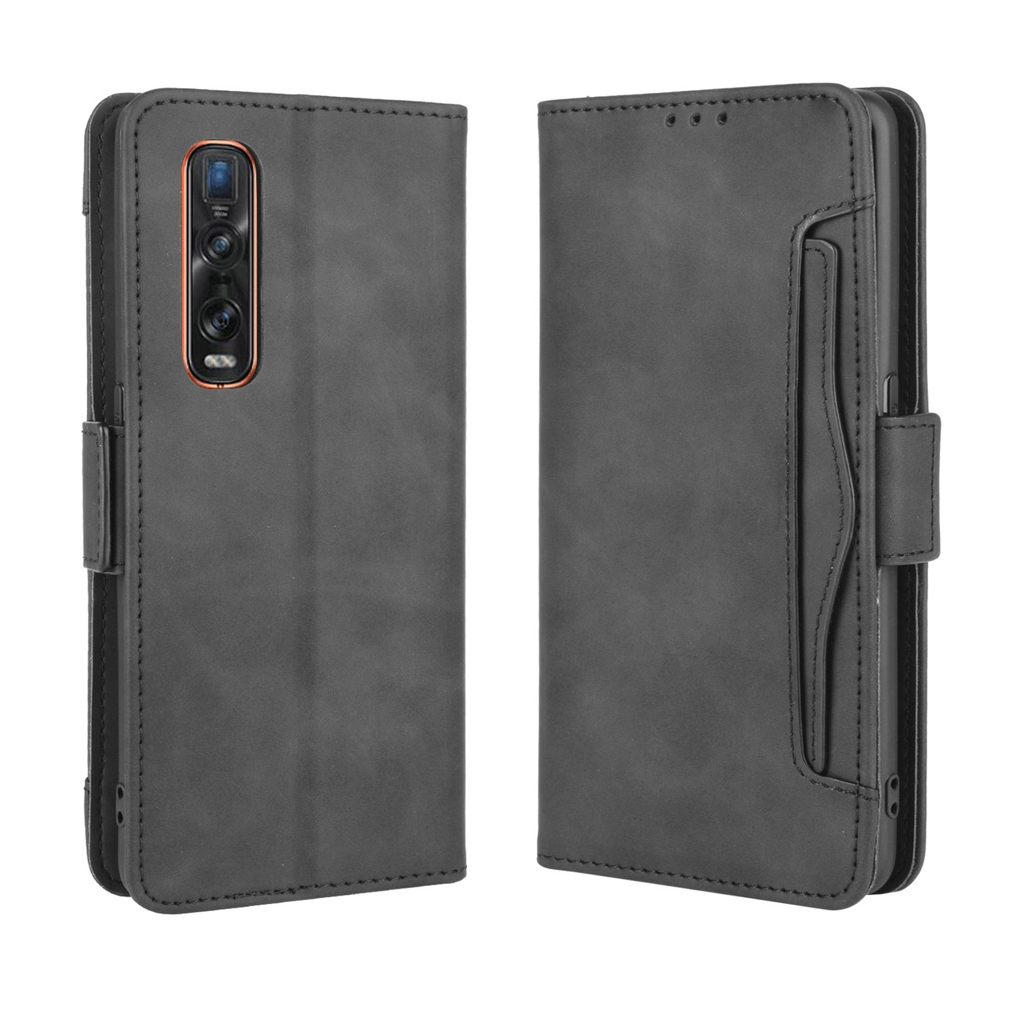 Wallet Stand Flip Leather Phone Cover for Oppo Find X2 Pro