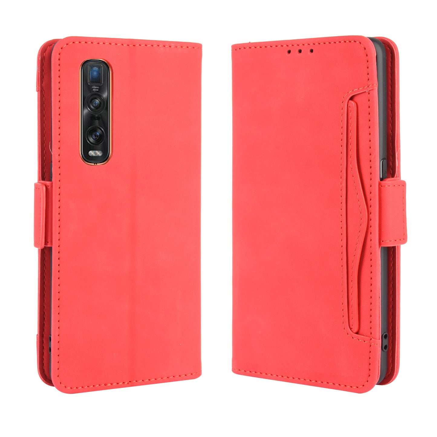 Wallet Stand Flip Leather Phone Cover for Oppo Find X2 Pro