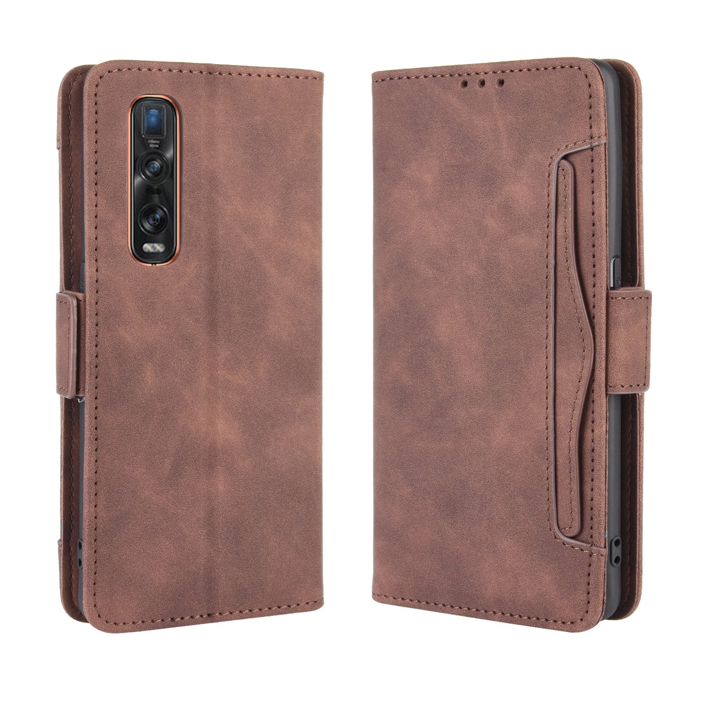 Wallet Stand Flip Leather Phone Cover for Oppo Find X2 Pro