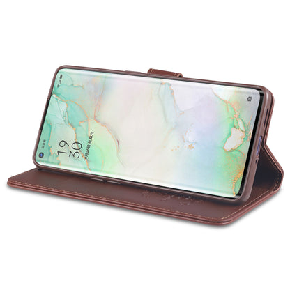 AZNS PU Leather Wallet Stand Mobile Phone Cover for Oppo Reno4 5G