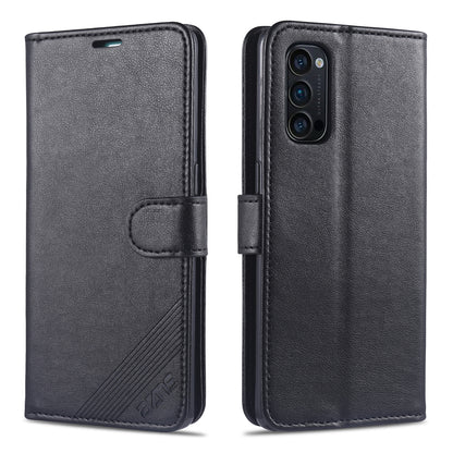 AZNS PU Leather Wallet Stand Mobile Phone Cover for Oppo Reno4 5G