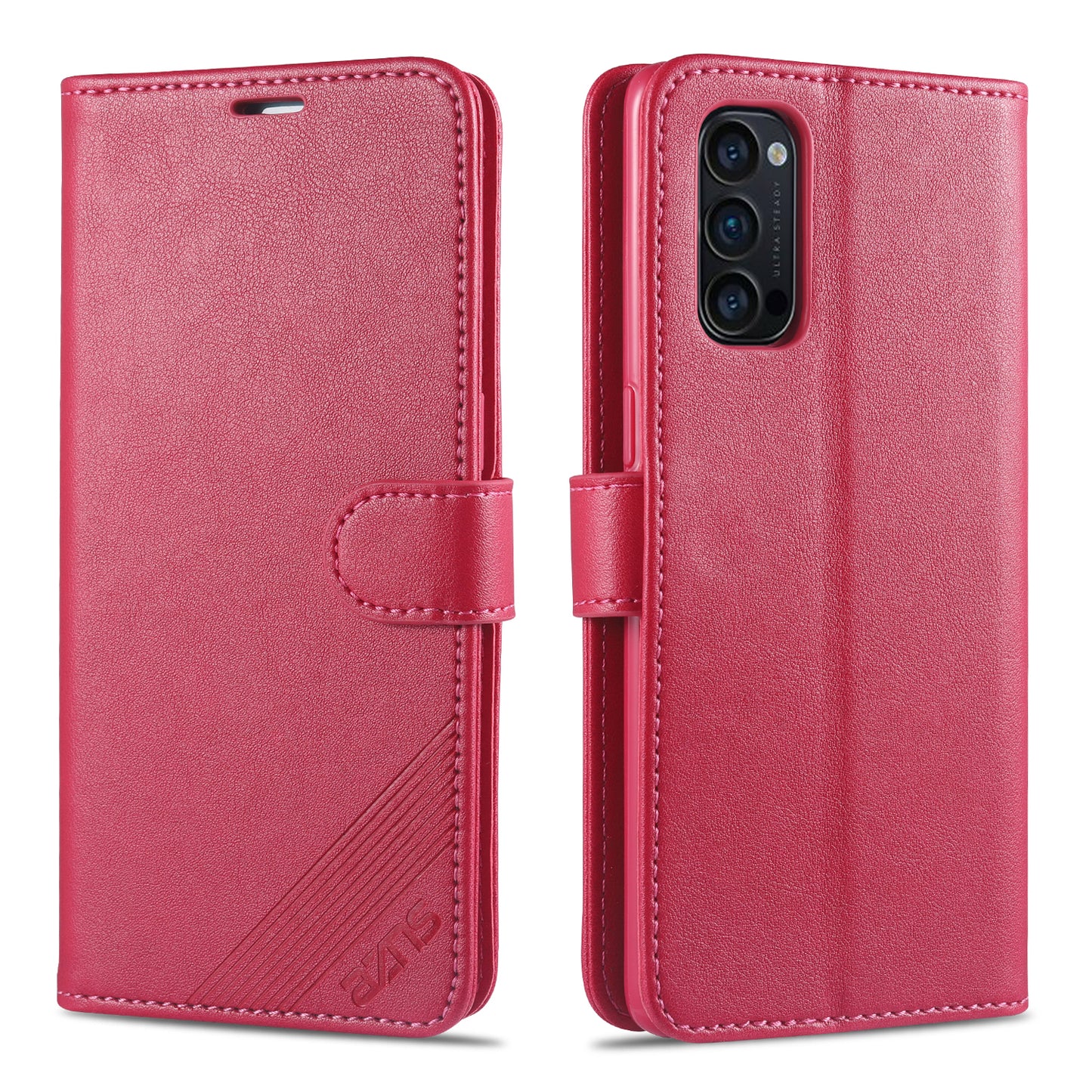 AZNS PU Leather Wallet Stand Mobile Phone Cover for Oppo Reno4 5G