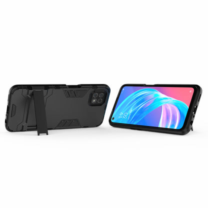 2-in-1 Plastic + TPU Hybrid Case with Kickstand for Oppo A72 5G