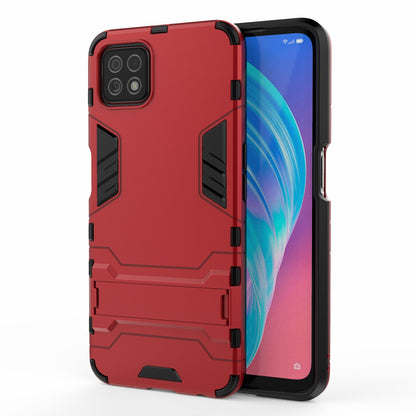 2-in-1 Plastic + TPU Hybrid Case with Kickstand for Oppo A72 5G