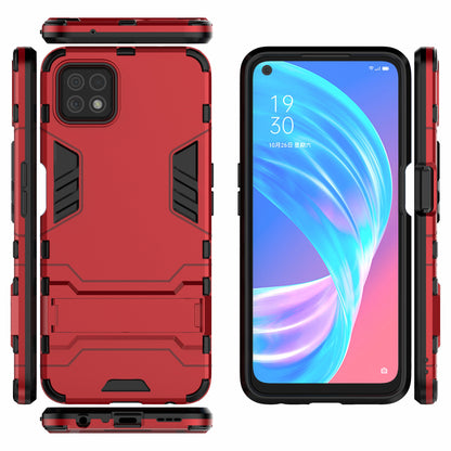 2-in-1 Plastic + TPU Hybrid Case with Kickstand for Oppo A72 5G