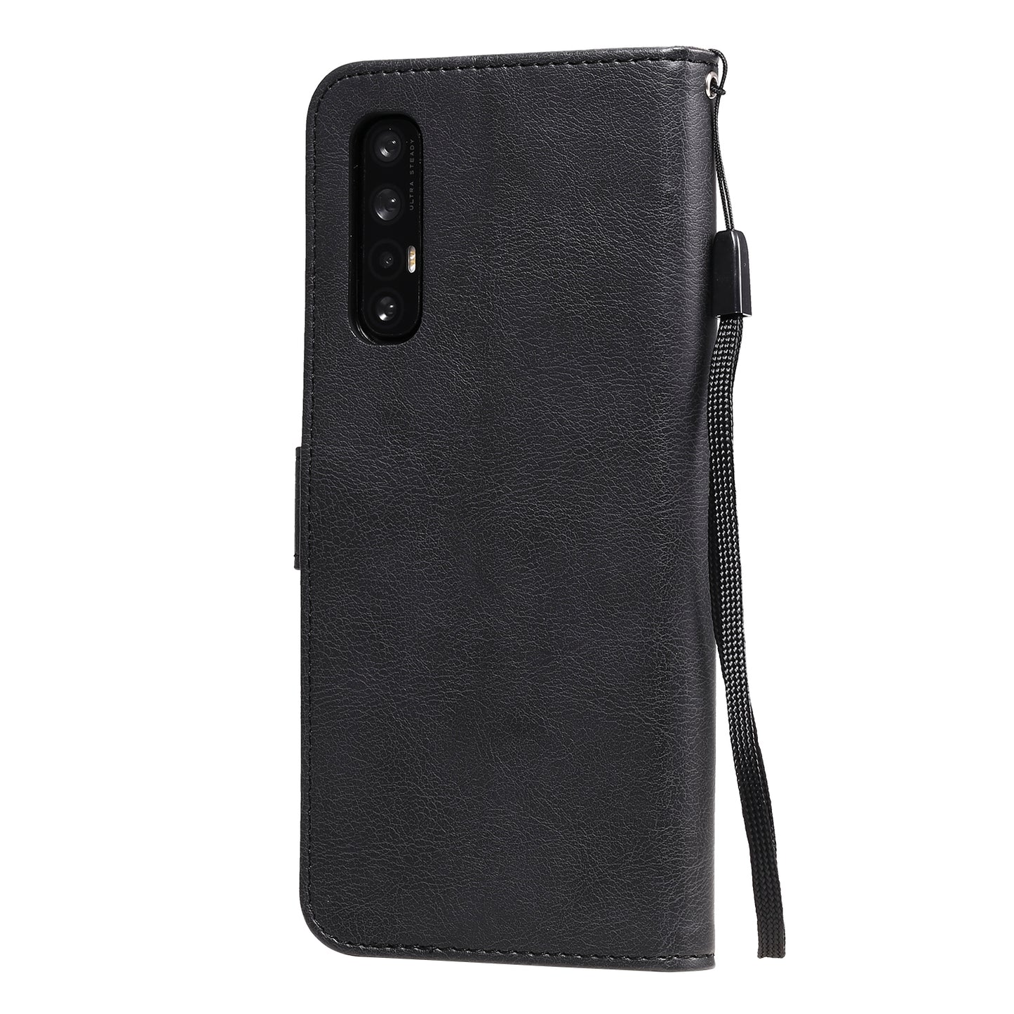 KT Leather Series-2 Solid ColorWallet Stand Leather Shell with Strap for Oppo Reno3 Pro 5G / Find X2 Neo (Overseas Version)