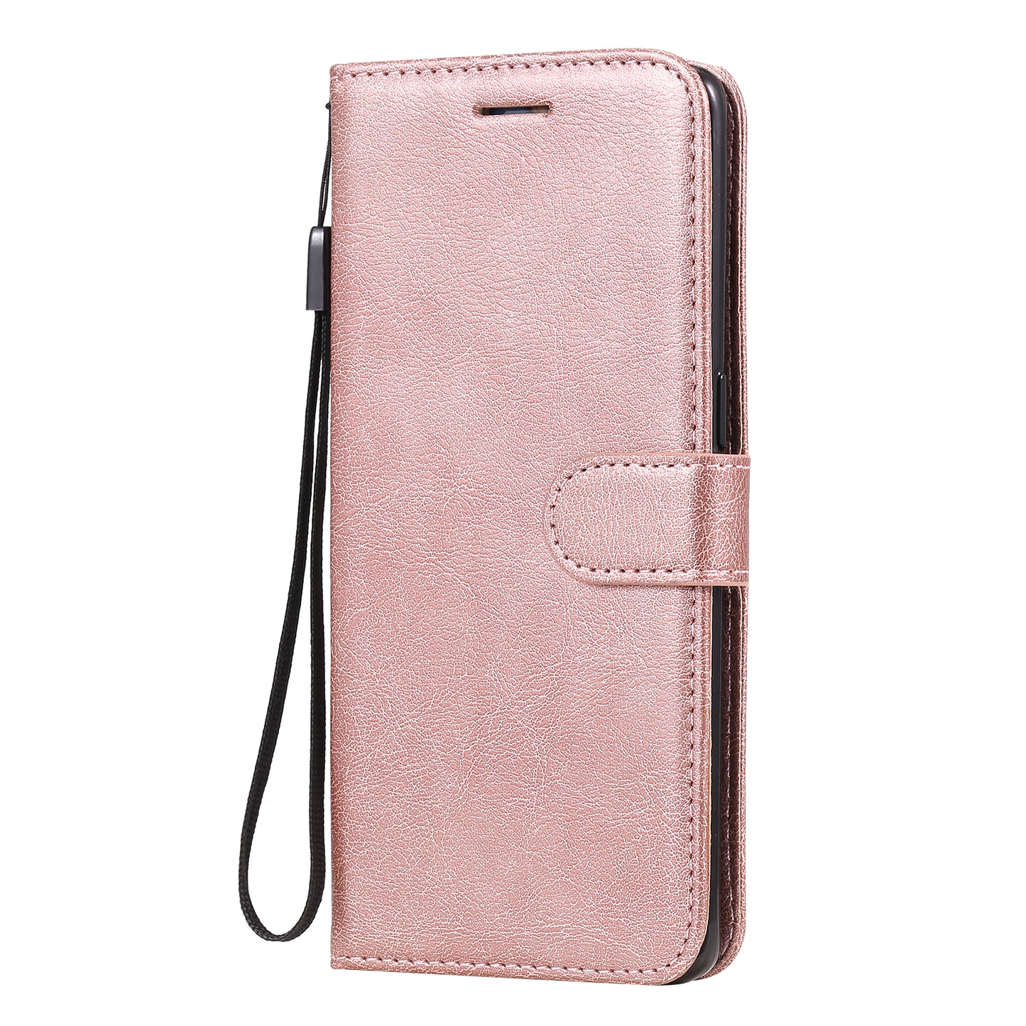 KT Leather Series-2 Solid ColorWallet Stand Leather Shell with Strap for Oppo Reno3 Pro 5G / Find X2 Neo (Overseas Version)