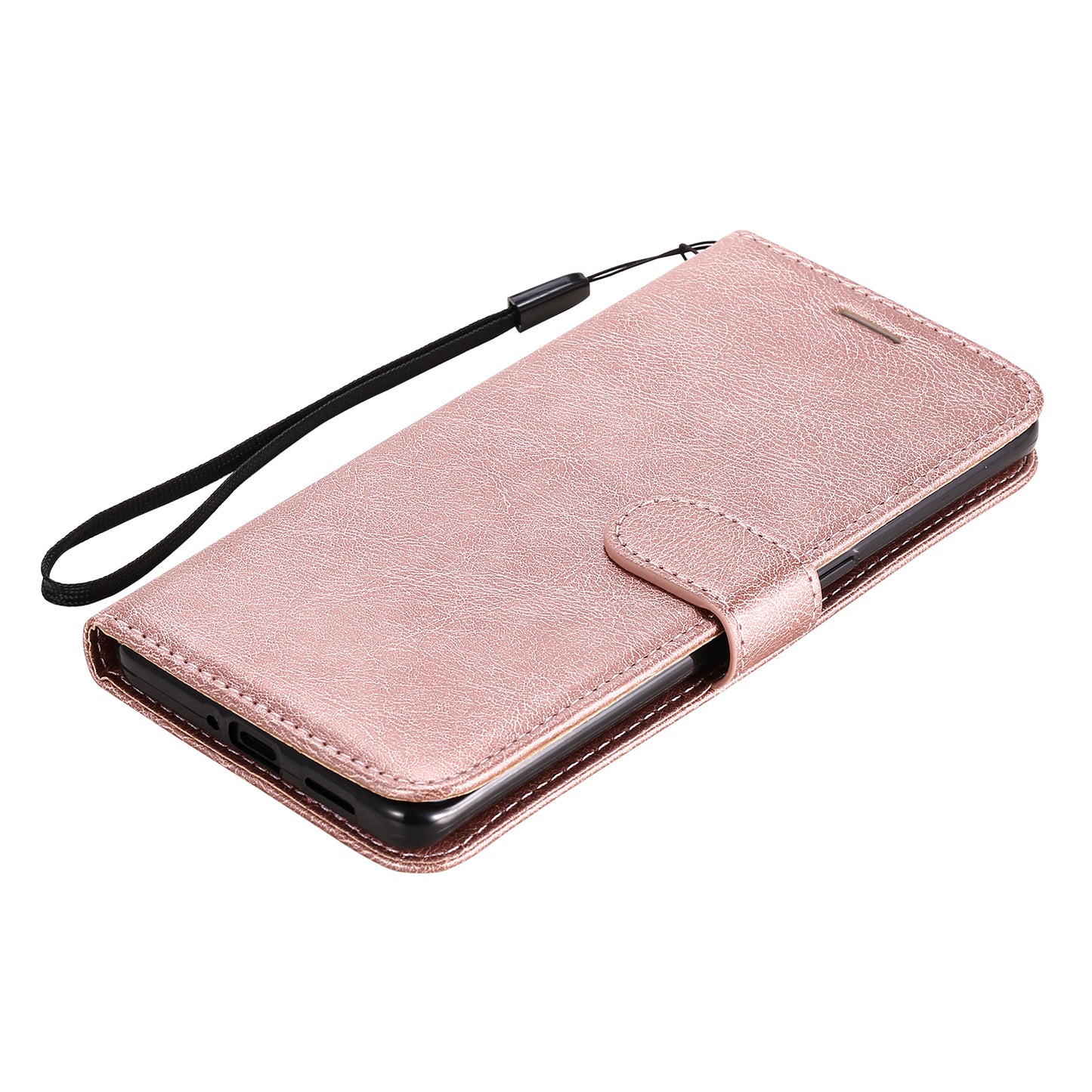 KT Leather Series-2 Solid ColorWallet Stand Leather Shell with Strap for Oppo Reno3 Pro 5G / Find X2 Neo (Overseas Version)