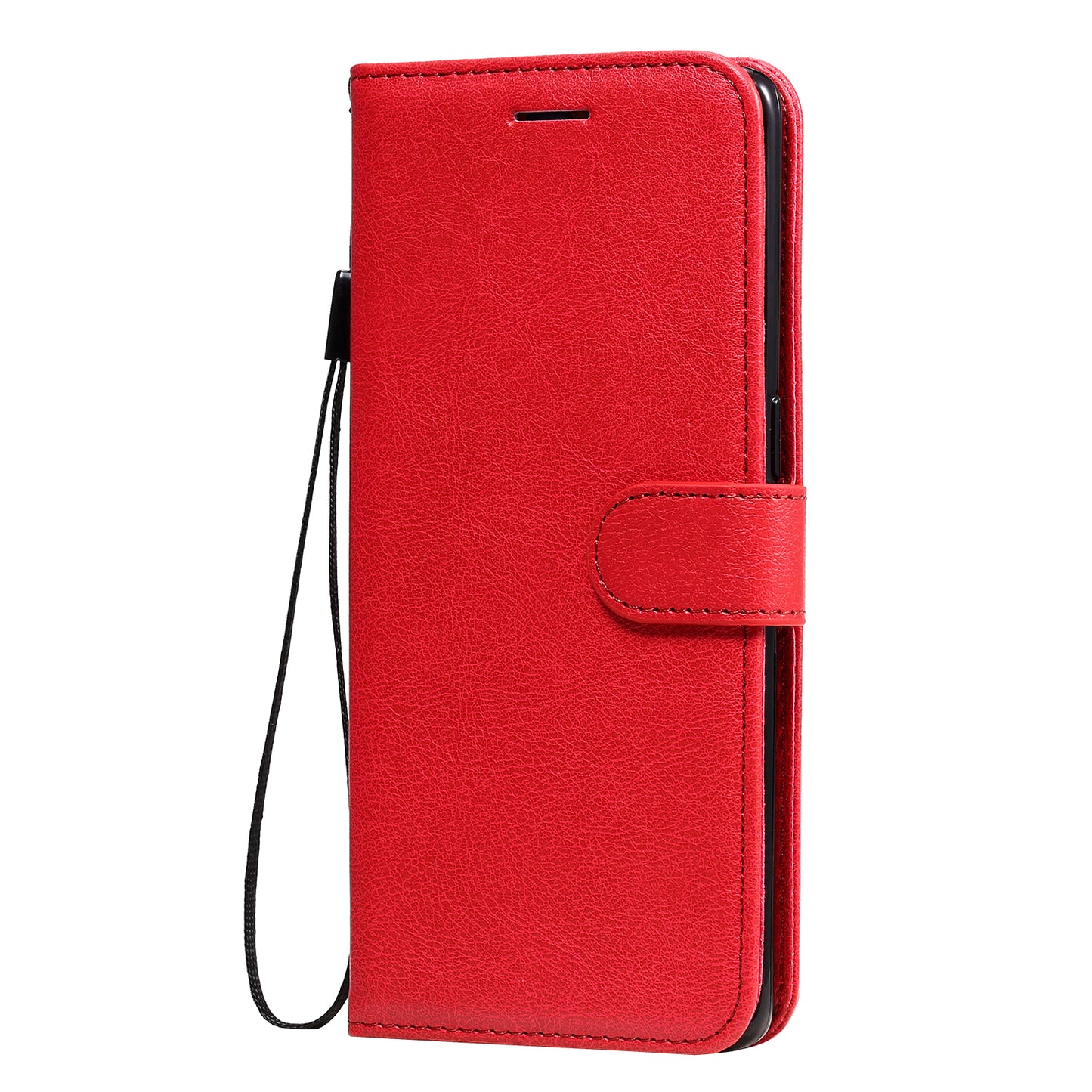 KT Leather Series-2 Solid ColorWallet Stand Leather Shell with Strap for Oppo Reno3 Pro 5G / Find X2 Neo (Overseas Version)