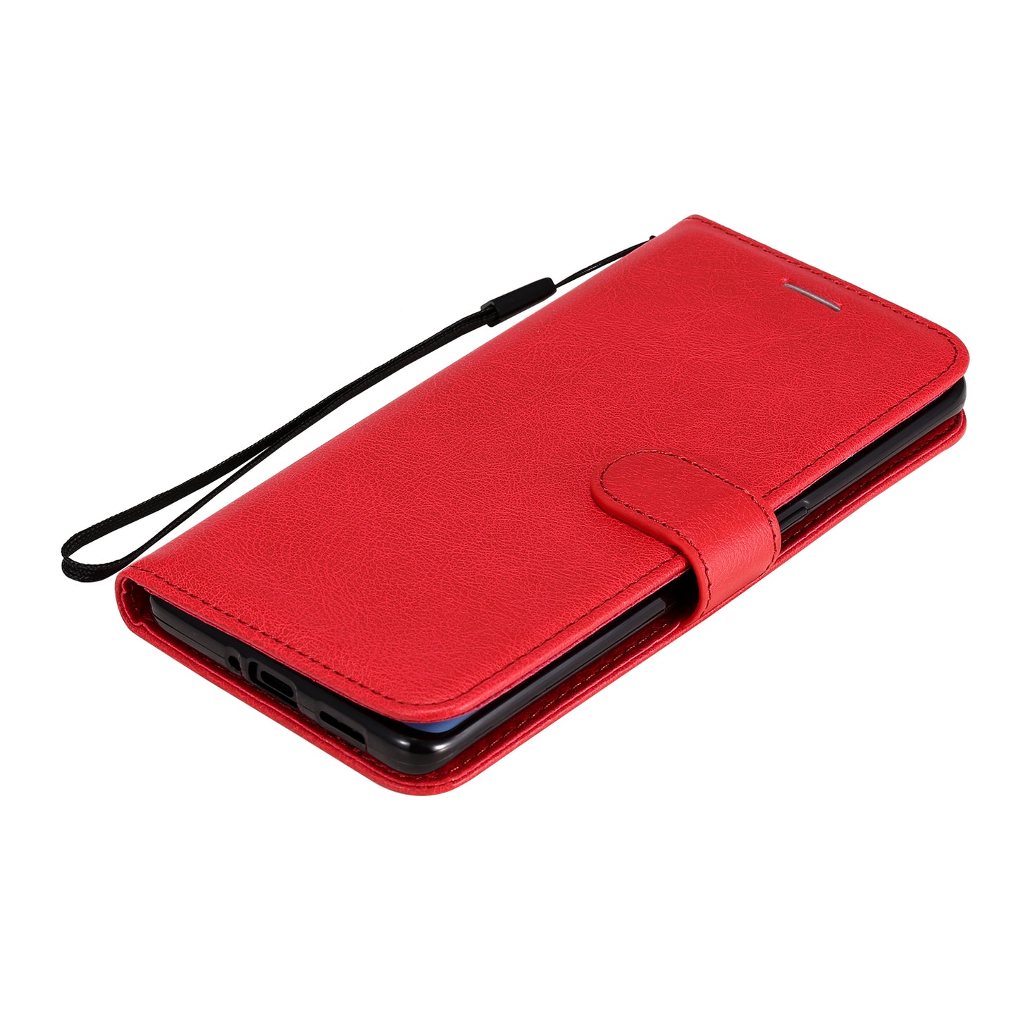 KT Leather Series-2 Solid ColorWallet Stand Leather Shell with Strap for Oppo Reno3 Pro 5G / Find X2 Neo (Overseas Version)