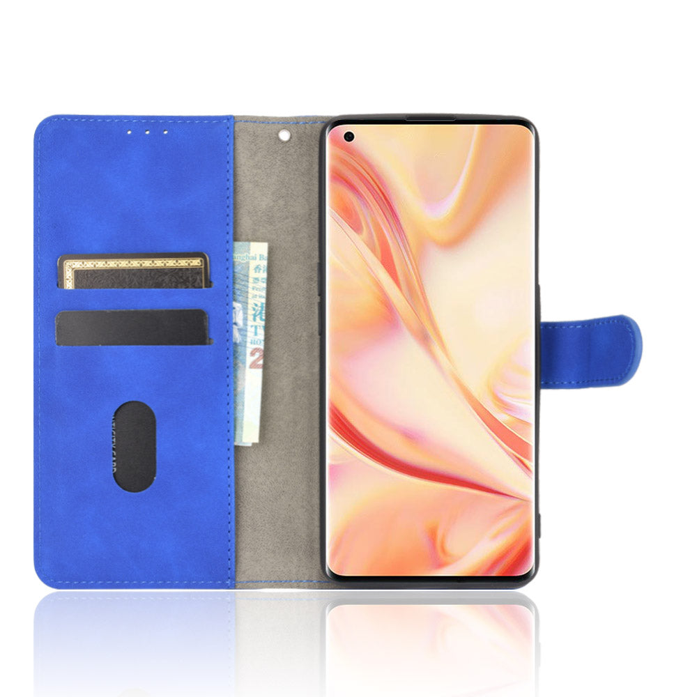 Skin-touch PU Leather Wallet Cell Phone Case for Oppo Find X2 Pro