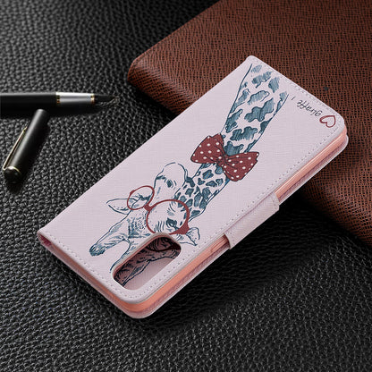 Pattern Printing Leather Wallet Protective Case for Oppo Reno4 5G