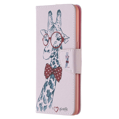 Pattern Printing Leather Wallet Protective Case for Oppo Reno4 5G