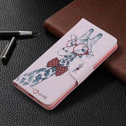 Pattern Printing Leather Wallet Protective Case for Oppo Reno4 5G