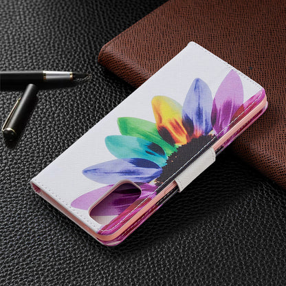 Pattern Printing Leather Wallet Protective Case for Oppo Reno4 5G