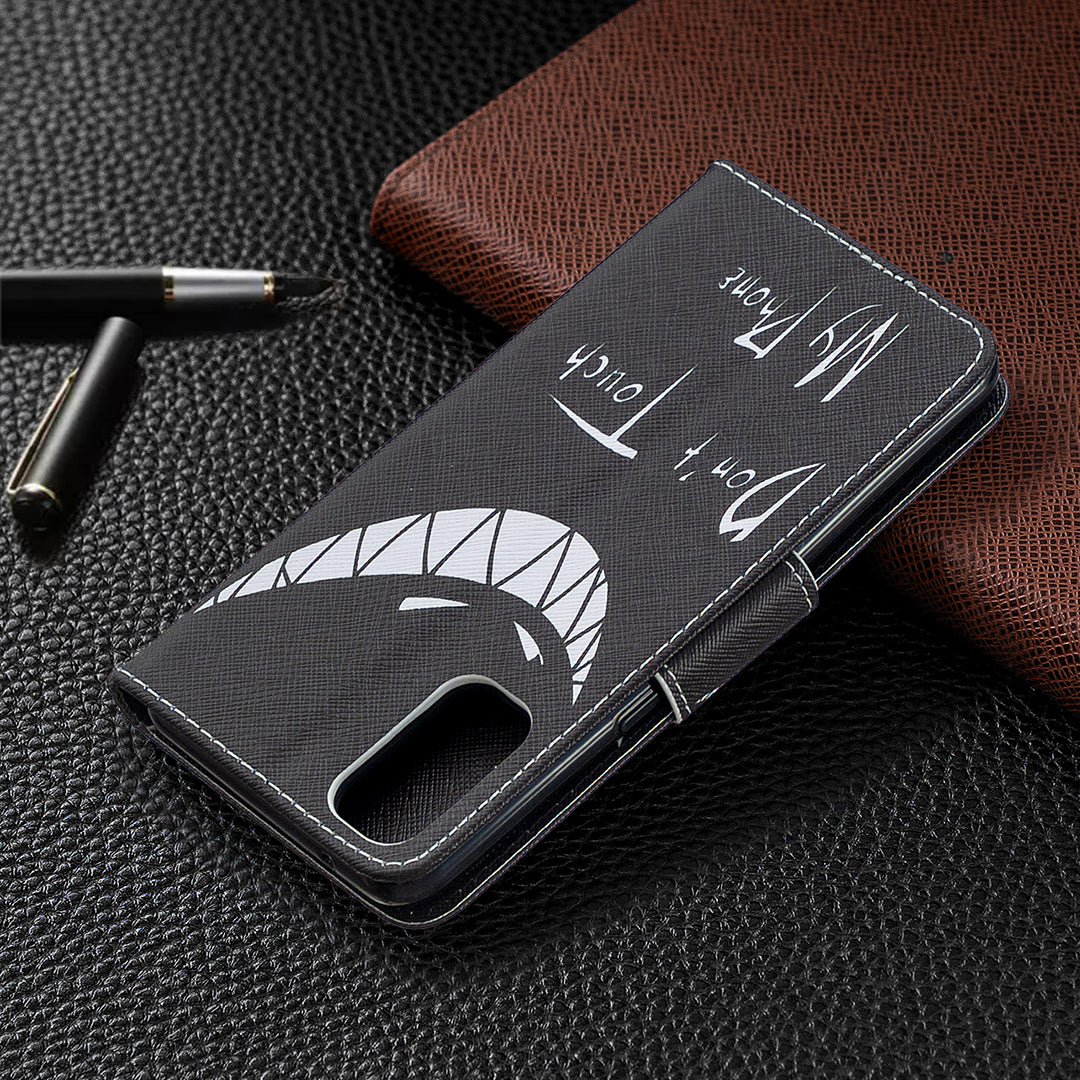 Pattern Printing Leather Wallet Protective Case for Oppo Reno4 5G