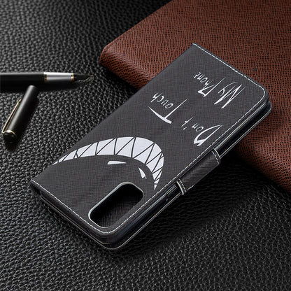 Pattern Printing Leather Wallet Protective Case for Oppo Reno4 5G