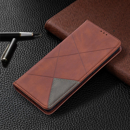 Geometric Pattern Leather Stand Case Card Holder Shell for OPPO Find X2 Neo