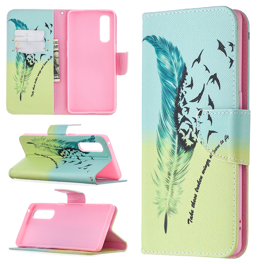 Pattern Printing Skin Magnetic Leather with Wallet Case for Oppo Find X2 Neo