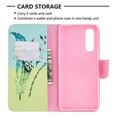 Pattern Printing Skin Magnetic Leather with Wallet Case for Oppo Find X2 Neo