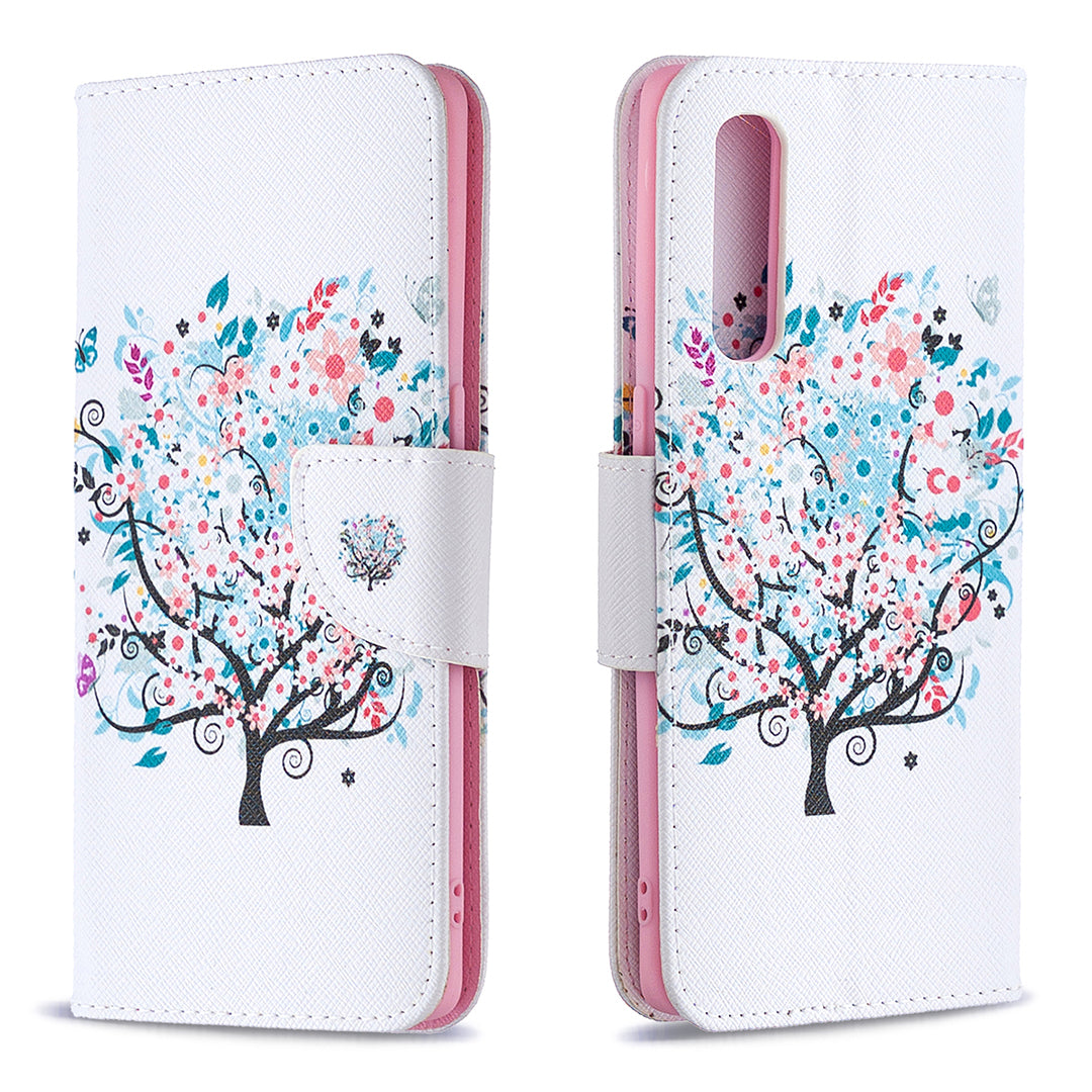 Pattern Printing Skin Magnetic Leather with Wallet Case for Oppo Find X2 Neo