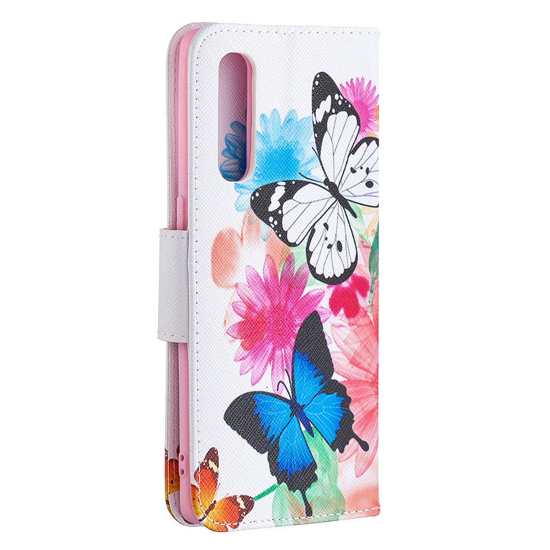 Pattern Printing Skin Magnetic Leather with Wallet Case for Oppo Find X2 Neo