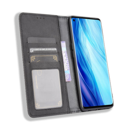 Retro with Wallet Stand Leather Phone Cover for Oppo Reno4 Pro 4G