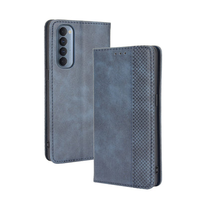 Retro with Wallet Stand Leather Phone Cover for Oppo Reno4 Pro 4G