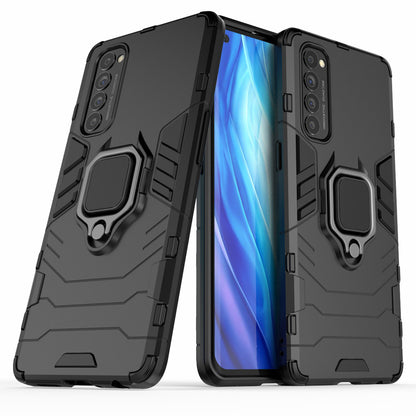 Cool Guard PC + TPU Hybrid Phone Case with Kickstand for Oppo Reno4 Pro 4G