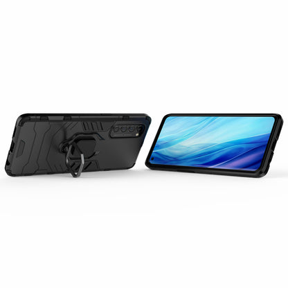 Cool Guard PC + TPU Hybrid Phone Case with Kickstand for Oppo Reno4 Pro 4G