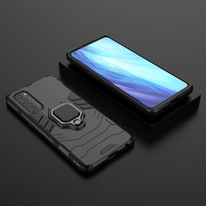 Cool Guard PC + TPU Hybrid Phone Case with Kickstand for Oppo Reno4 Pro 4G