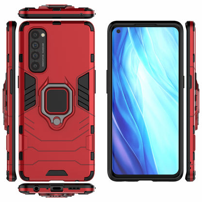 Cool Guard PC + TPU Hybrid Phone Case with Kickstand for Oppo Reno4 Pro 4G