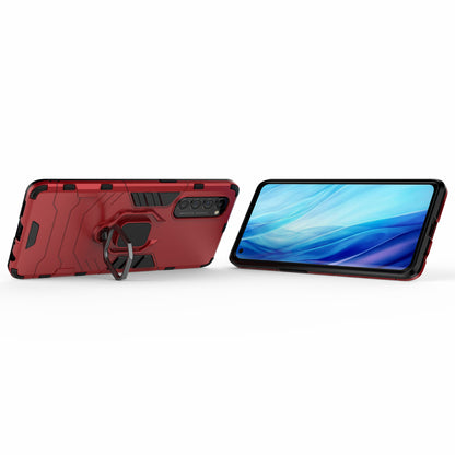 Cool Guard PC + TPU Hybrid Phone Case with Kickstand for Oppo Reno4 Pro 4G