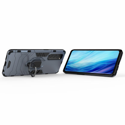 Cool Guard PC + TPU Hybrid Phone Case with Kickstand for Oppo Reno4 Pro 4G