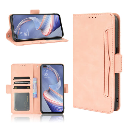 Multiple Card Slots Leather Shell Wallet Cell Phone Cover for OPPO A92s/Reno4 Z 5G with Multi-Angle Stand