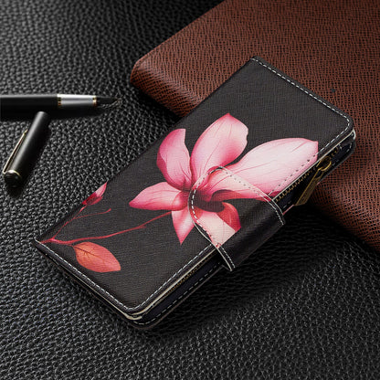 Printing Skin Zipper Pocket Leather Case for Oppo Reno3 Pro/Find X2 Neo